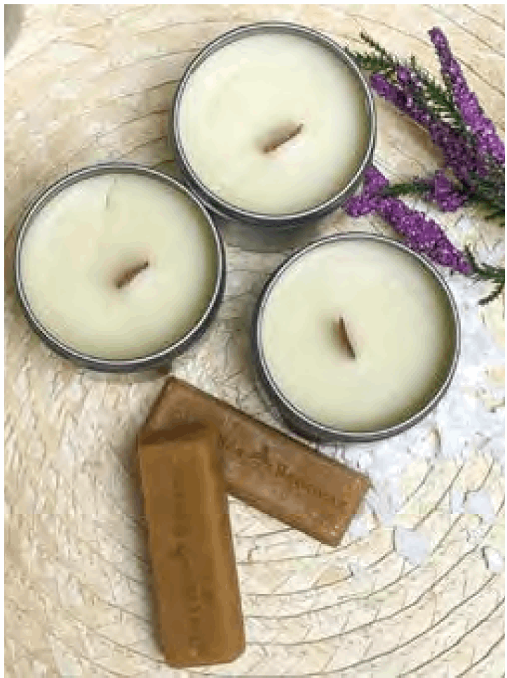 شمعة اللافندر للرومانسية Lavender Candle for Romance